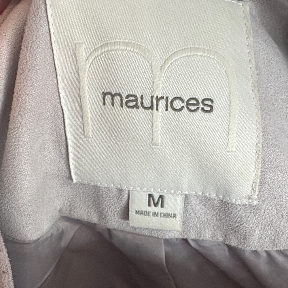 Maurices Light Gray Leather Jacket - image 2